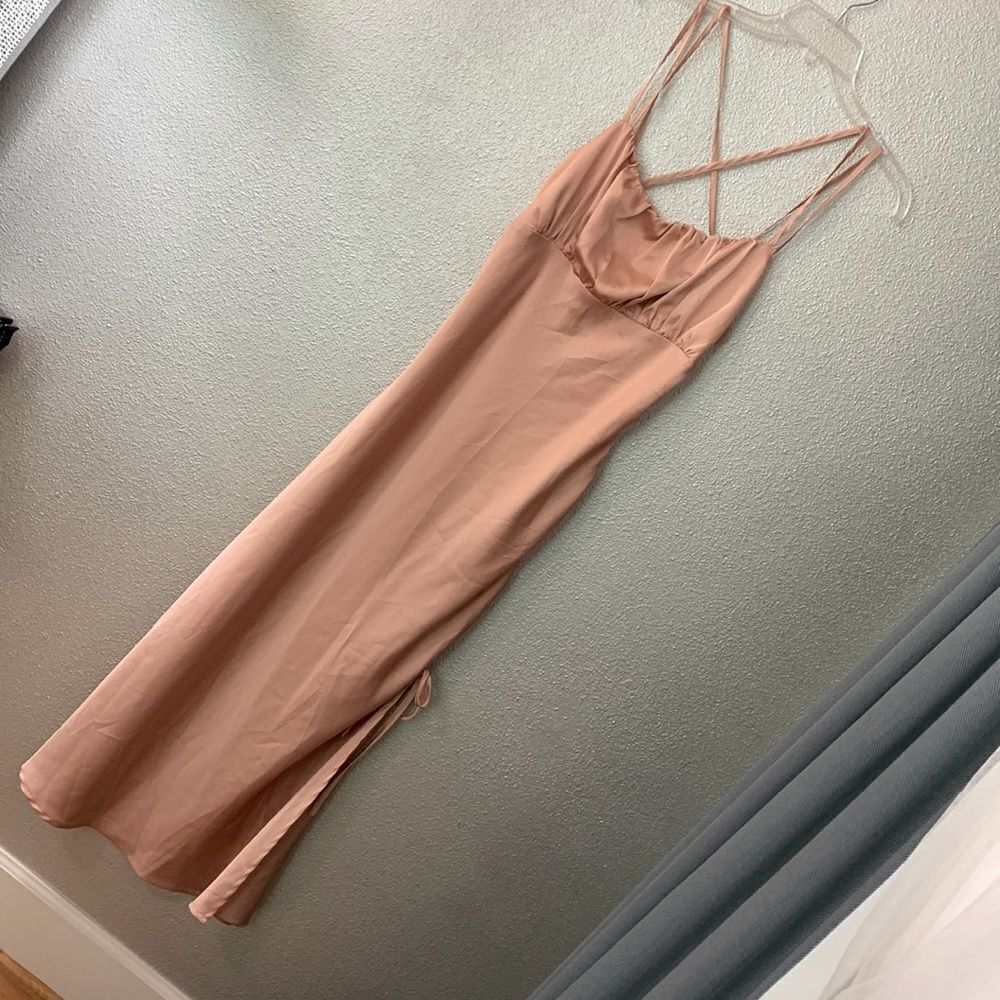 🟢3 for $20———-LE LIS Collection slip dress  crisscross adjustable straps